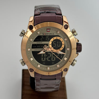 Reloj NAVIFORCE Brown Militar Original