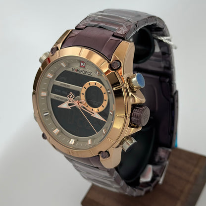 Reloj NAVIFORCE Brown Militar Original