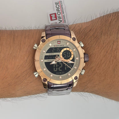 Reloj NAVIFORCE Brown Militar Original