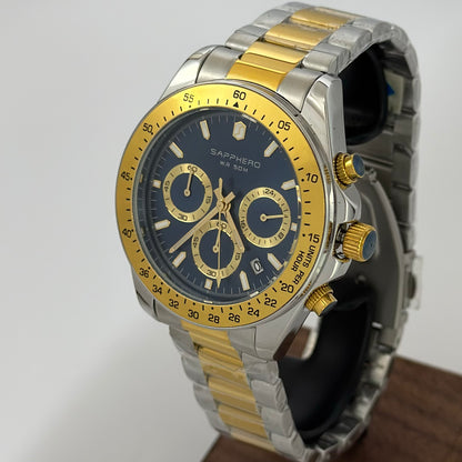 Reloj SAPPHERO Cronógrafo Gold Blue