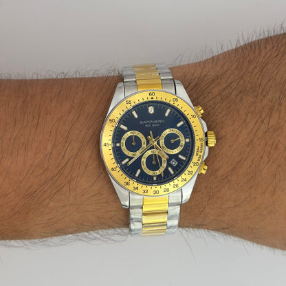 Reloj SAPPHERO Cronógrafo Gold Blue