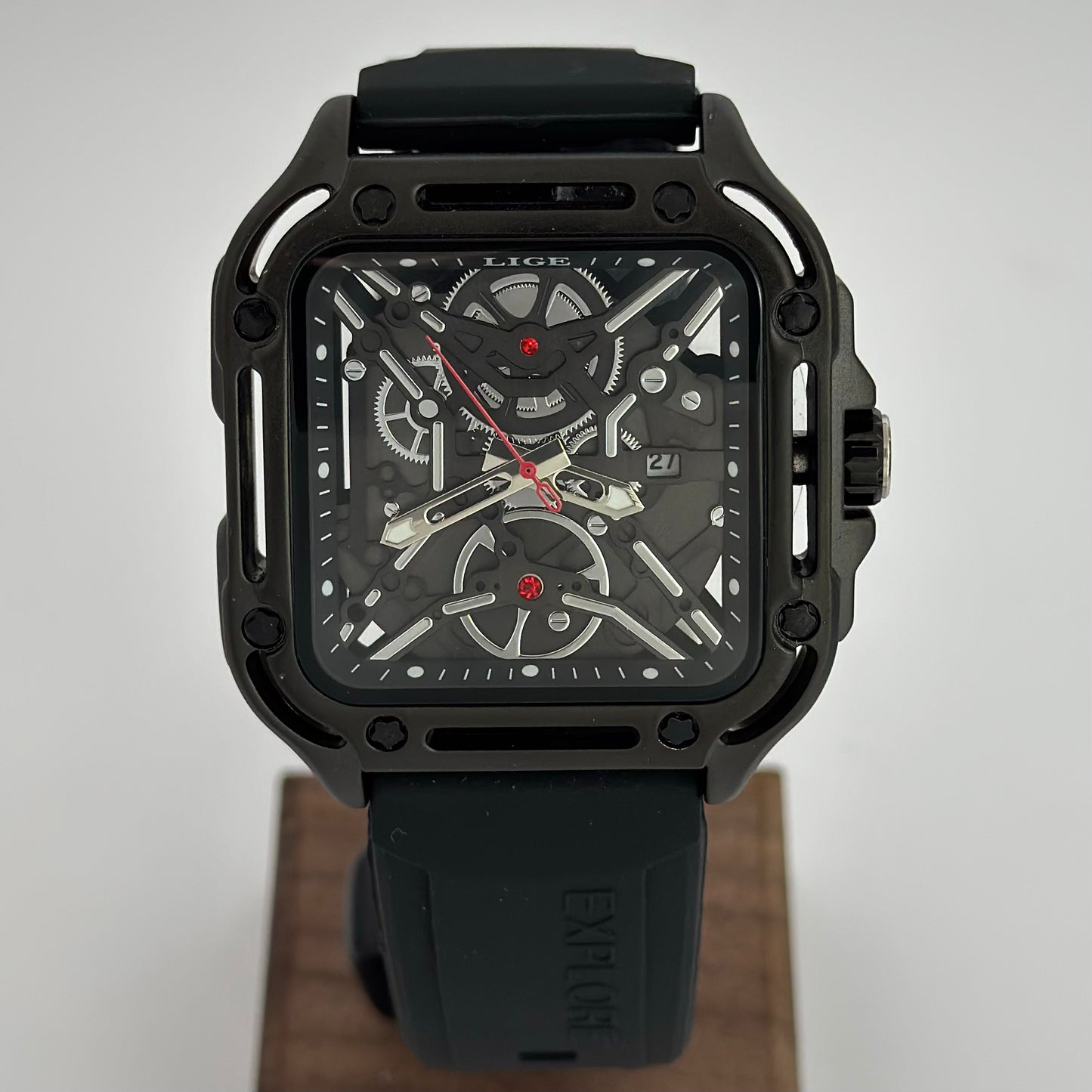 Reloj LIGE Silicona Square Design