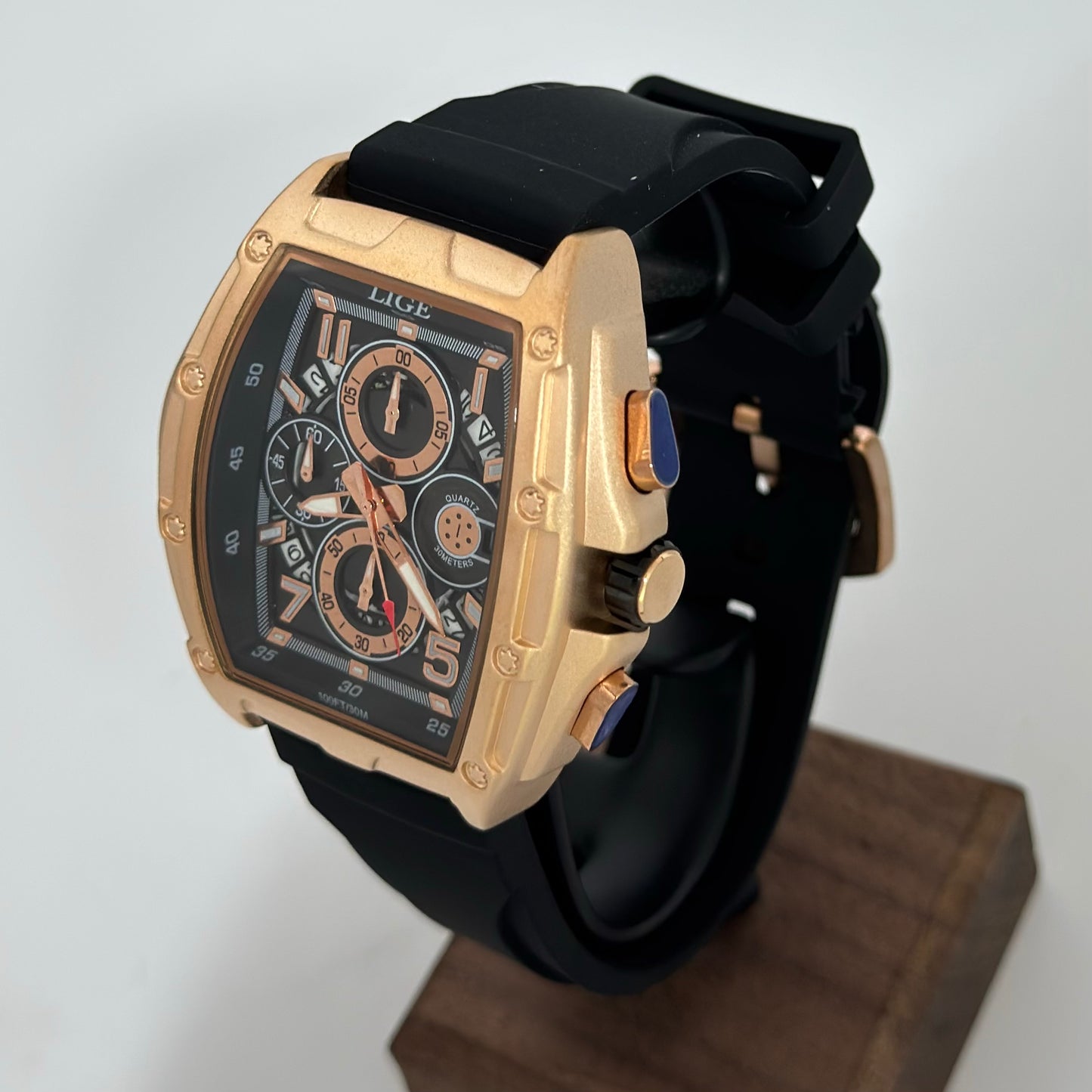 Reloj LIGE Deportivo Cronografo Gold