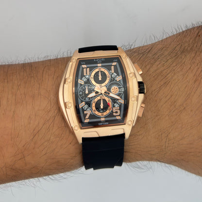 Reloj LIGE Deportivo Cronografo Gold