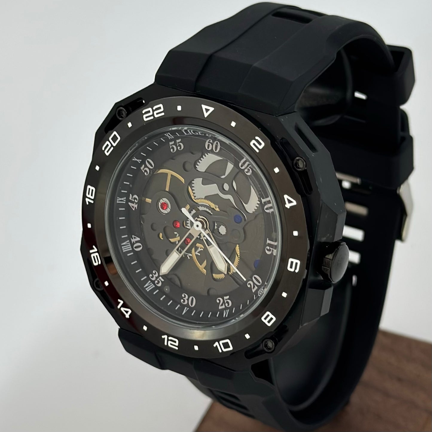 Reloj LIGE Black Deportivo Militar