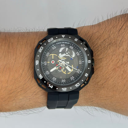 Reloj LIGE Black Deportivo Militar