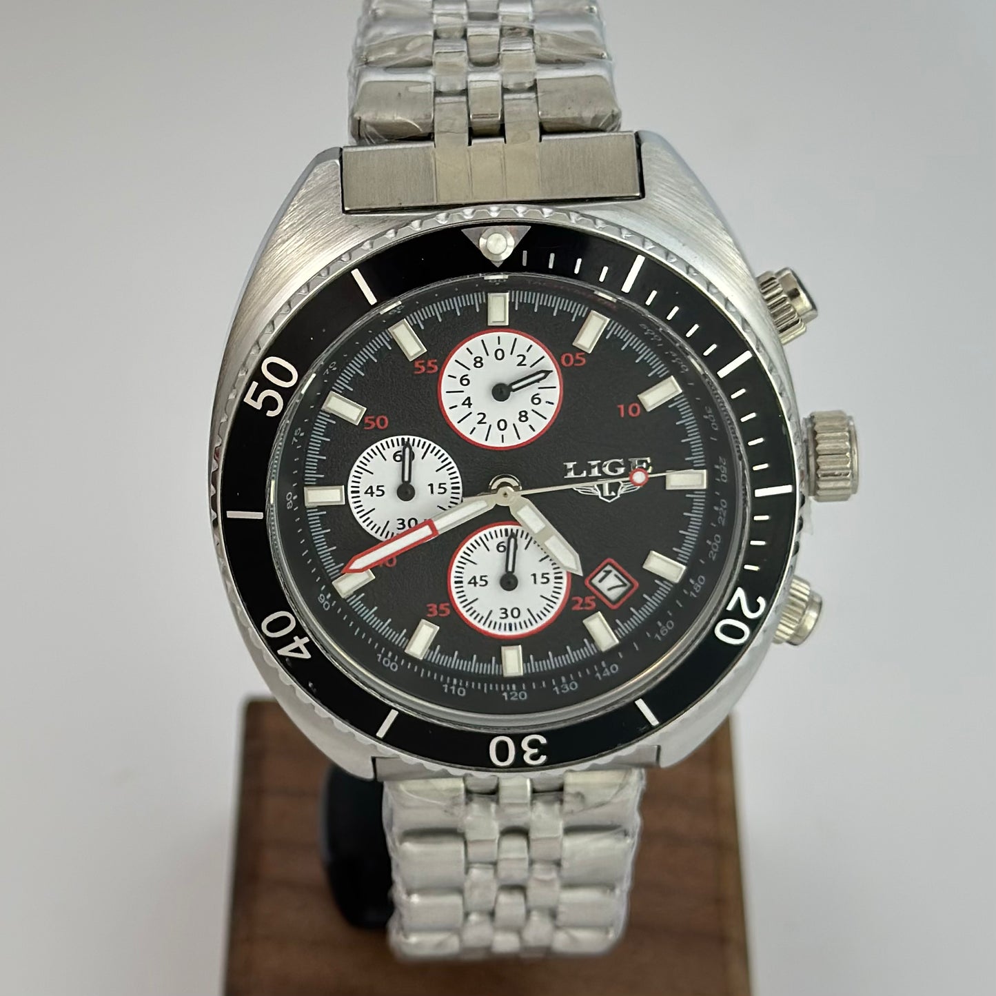 Reloj LIGE Estilo Submarino Cronógrafo