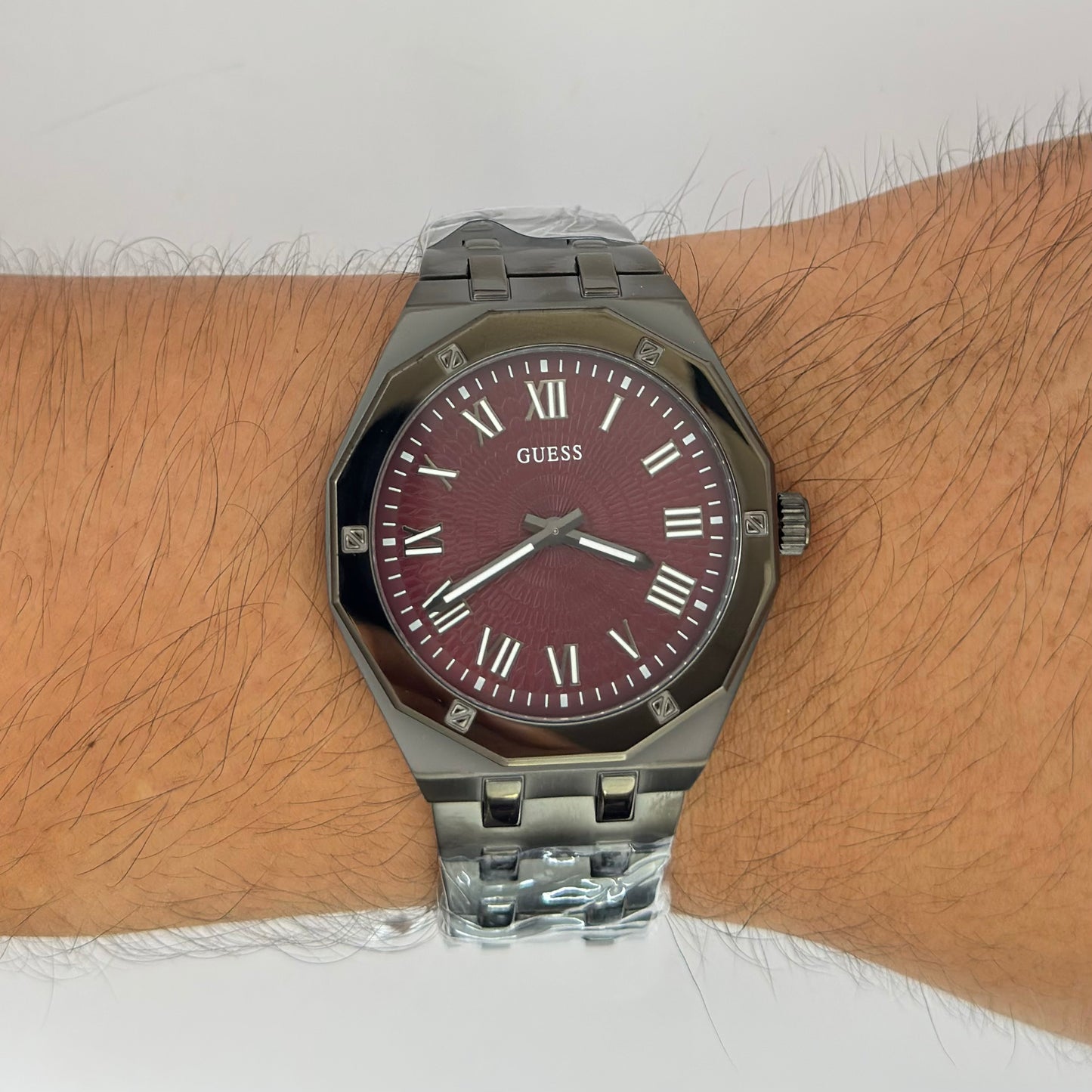 Reloj GUESS Asset GunMetal Rubí GW0575G5