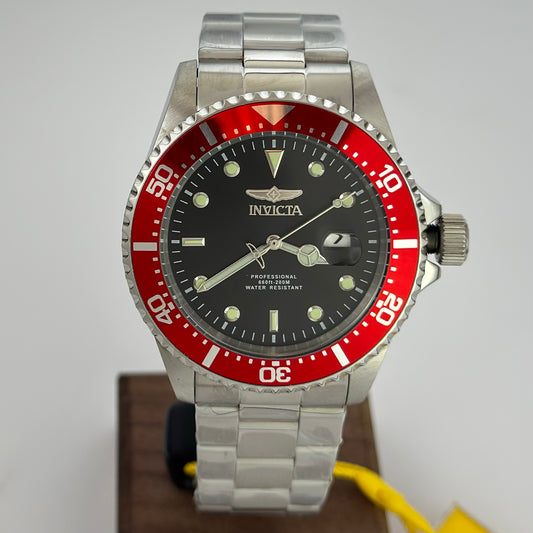 Reloj INVICTA Pro Diver Bisel Rojo 200 metros 43mm 22020