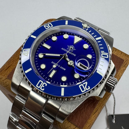 Reloj ADDIESDIVE Submariner Blue 200 Metros