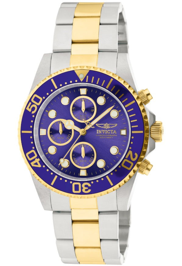 Reloj INVICTA Pro Driver Submariner GoldBlue 200 Metros 43mm (1768)