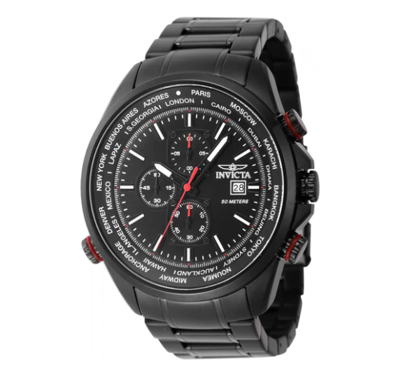 Reloj INVICTA Aviator Black 50mm (47820)