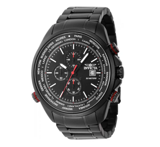 Reloj INVICTA Aviator Black 50mm (47820)