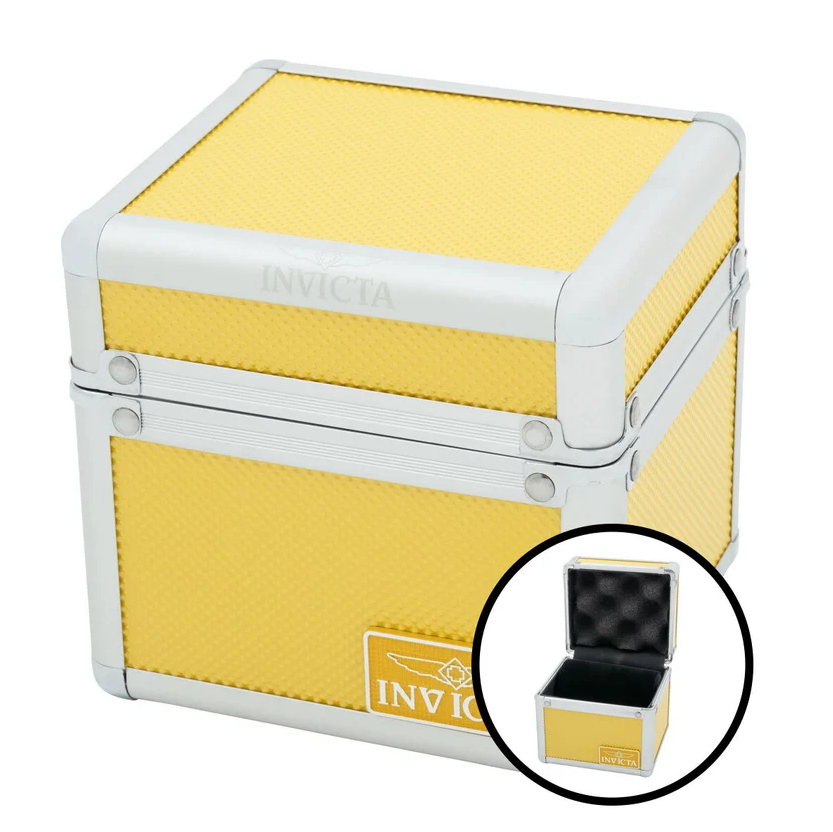 Caja INVICTA Aluminio Yellow Original