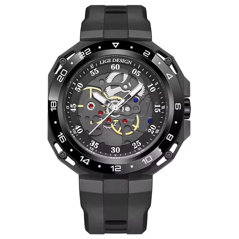 Reloj LIGE Black Deportivo Militar