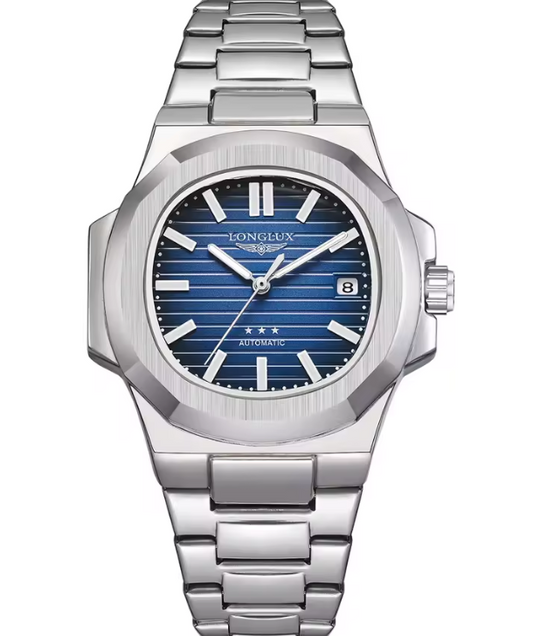 Reloj Automático Mecánico LONGLUX Blue Original