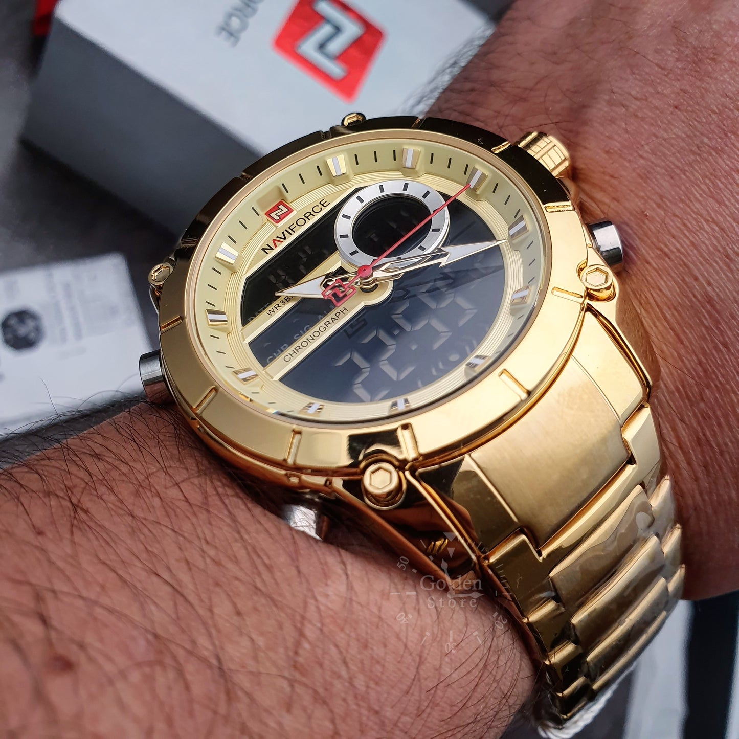 Reloj NAVIFORCE Golden Militar Original