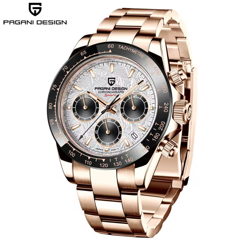 Reloj PAGANI DESIGN Daytona Meteor Rose White (PD1644)