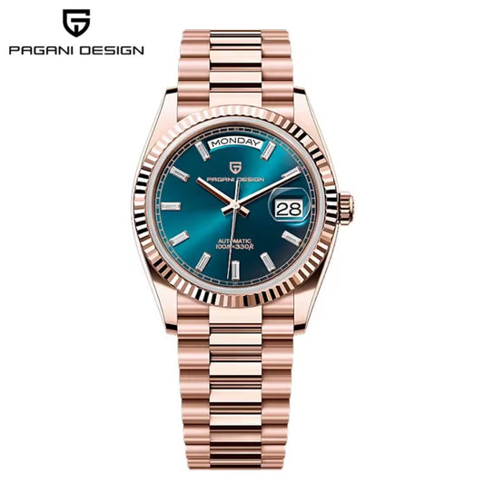 Reloj Automático PAGANI DESIGN Day-Date President Ice Blue (PD1752)