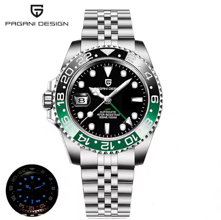 Reloj Automático PAGANI DESIGN GMT MASTER II Jubilee Sprite (PD1662)