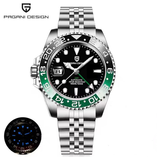 Reloj Automático PAGANI DESIGN GMT MASTER II Jubilee Sprite (PD1662)