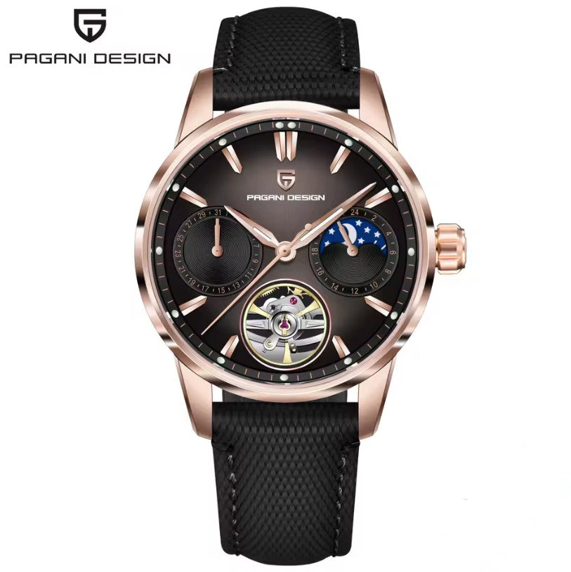 Reloj Automático PAGANI DESIGN Imperial Aurora Rose Black (PDYS021)