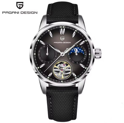 Reloj Automático PAGANI DESIGN Imperial Aurora Silver Black (PDYS021)