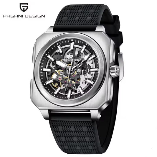 Reloj Automático PAGANI DESIGN Skeleton Black (PD1791)