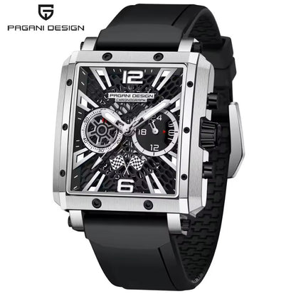 Reloj PAGANI DESIGN Sport Racing Silver Black (PD1725)