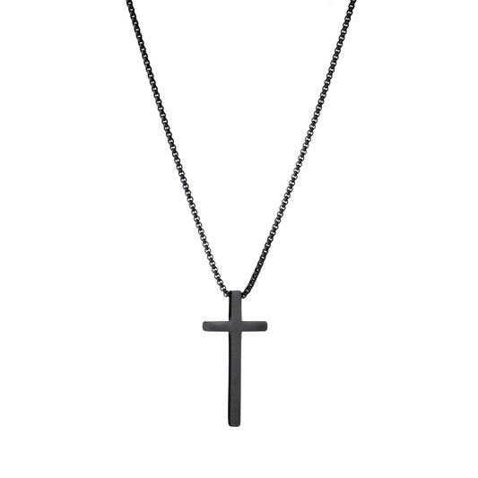 Collar Colgante de Cruz Acero Inoxidable Basic 60cm