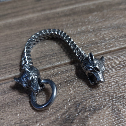 Pulsera de Lobo Acero Inoxidable 21cm