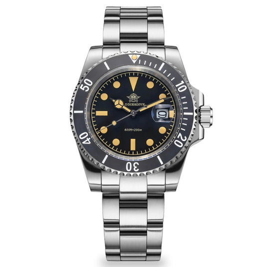 Reloj ADDIESDIVE Retro Submarino 200M Black