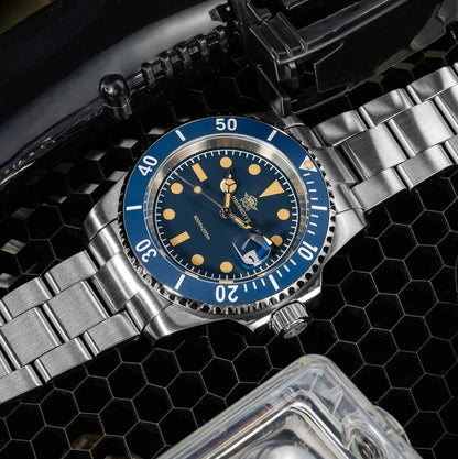 Reloj ADDIESDIVE Retro Submarino 200M Blue