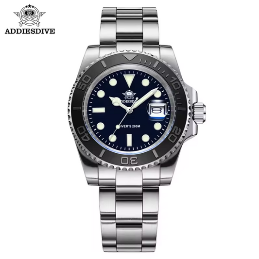 Reloj ADDIESDIVE Inspiración Yacht-Master 200Metros Black