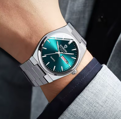 Reloj BINBOND Estilo Ejecutivo Silver Green