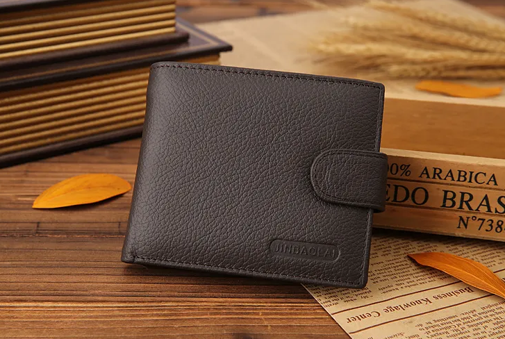 Billetera JINBAOLAI de Cuero Classic Elegant