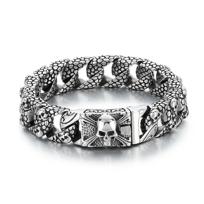 Pulsera Fongten Calavera Gotica 20.5cm