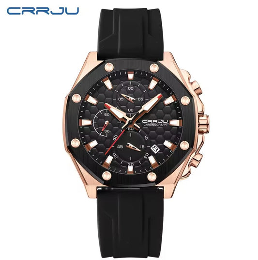 Reloj CRRJU Black Cronógrafo Original