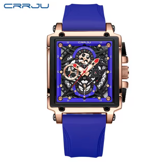 Reloj CRRJU Estilo Vanguardista Blue