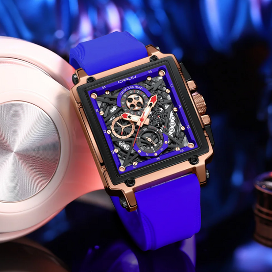 Reloj CRRJU Estilo Vanguardista Blue