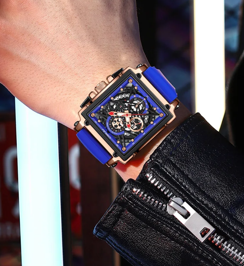 Reloj CRRJU Estilo Vanguardista Blue