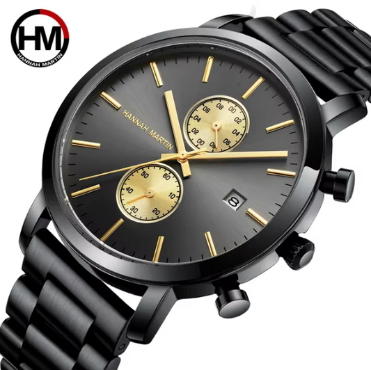 Reloj HANNAH MARTIN Dark Gold Elegance Original