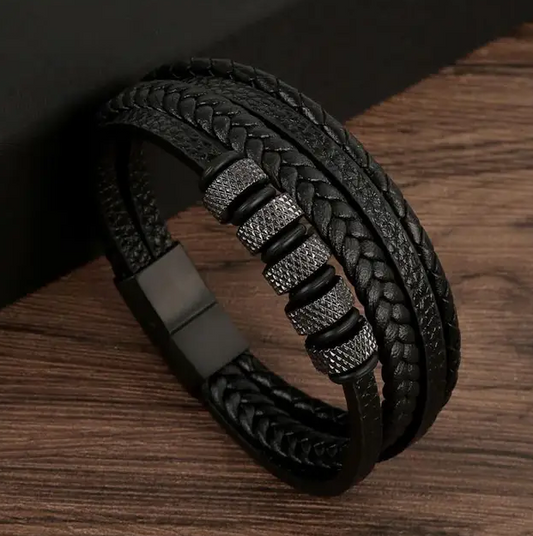 Pulsera De Cuero Dynamo 21cm