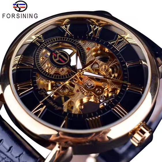 Reloj FORSINING Mecánico Skeleton Cuero