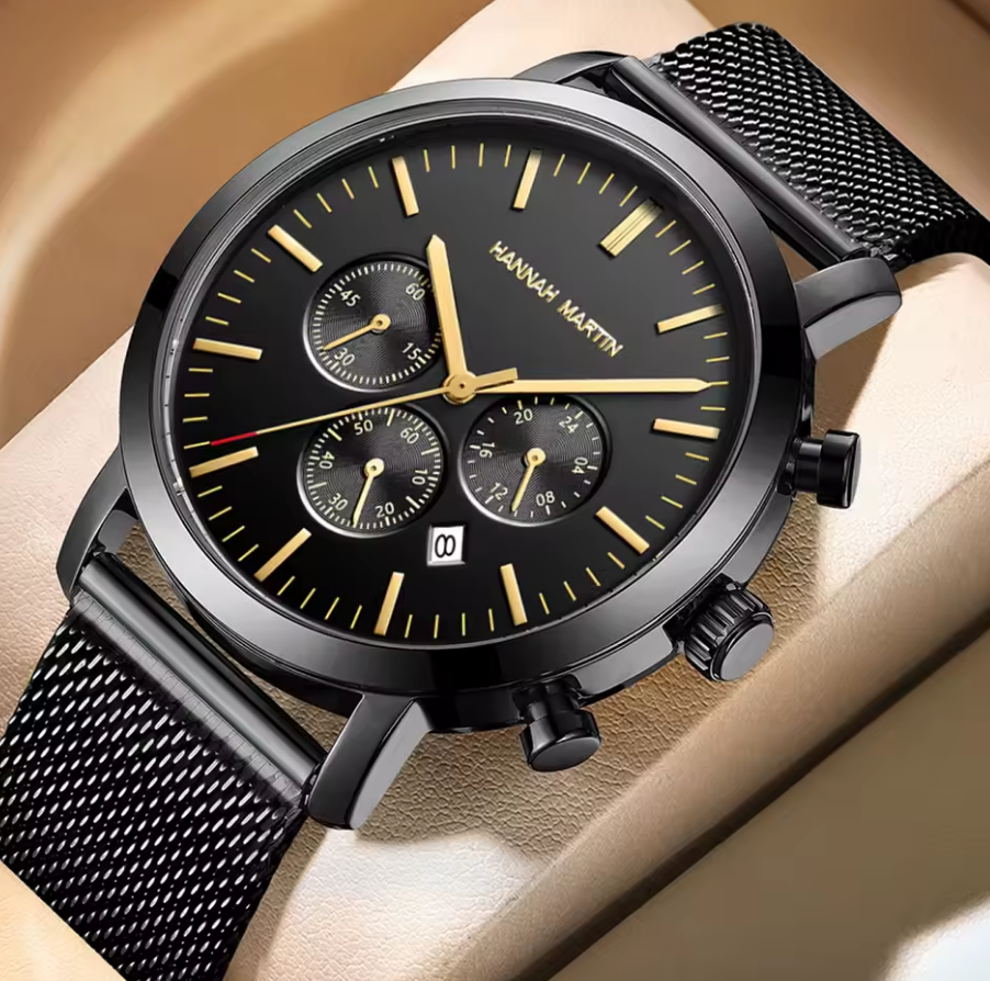 Reloj HANNAH MARTIN Dark Gold Elegance Original