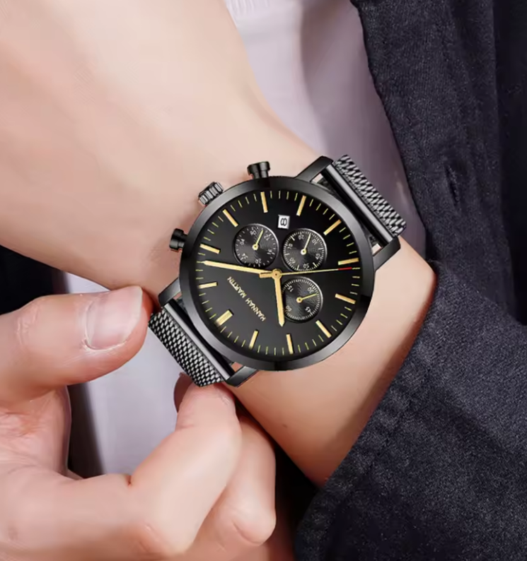 Reloj HANNAH MARTIN Dark Gold Elegance Original