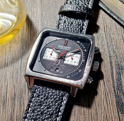 Reloj MEGIR Square Leather