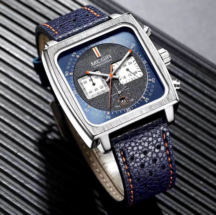 Reloj MEGIR Square Leather