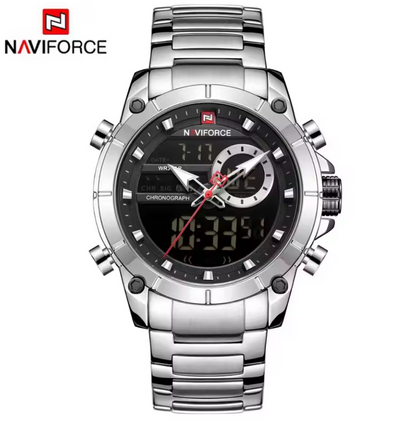 Reloj NAVIFORCE Silver Militar Original