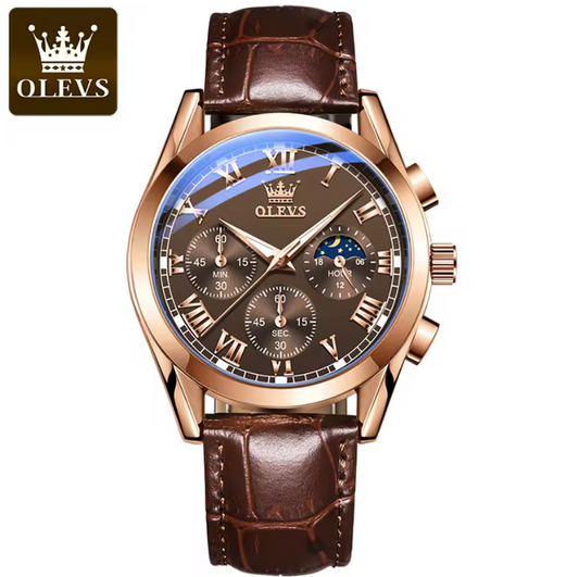 Reloj OLEVS Cuero Diseño Elegante